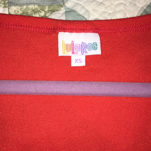 LulaRoe Red Flowing Dress - Picture 3 of 4